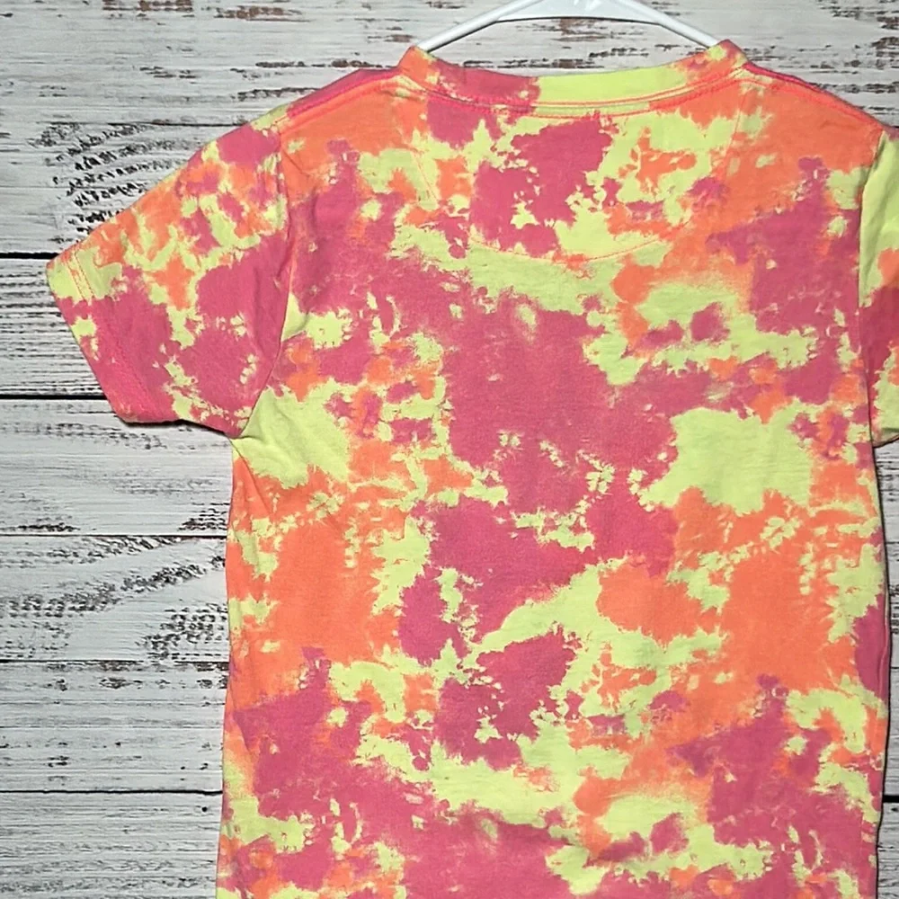 Hurley Big Boys Tie Dye Logo Short Sleeve T-Shirt Small